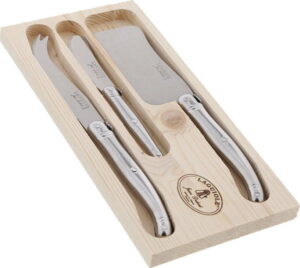 3dílný set nožů ve stříbrné barvě na servírování sýrů Jean Dubost Jean Dubost
