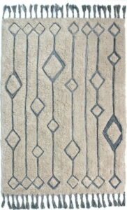 Béžovo-modrý ručně tkaný koberec Flair Rugs Solitaire Sion