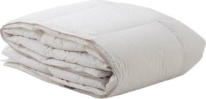 Bílá deka z bavlny s výplní z husího peří Bella Maison