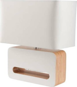 Bílá stolní lampa Zuiver Wood Zuiver