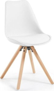 Bílá židle s bukovými nohami loomi.design Lumos loomi.design