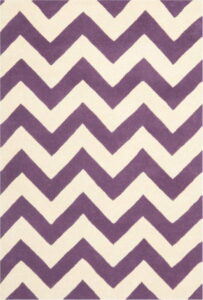 Bílo-fialový vlněný koberec Safavieh Crosby