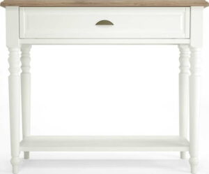 Bílý dřevěný konzolový stolek Artemob Campton Artemob