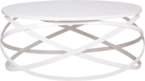 Bílý konferenční stolek sømcasa Darius sømcasa