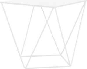 Bílý odkládací stolek Custom Form Daryl