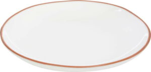 Bílý talíř z glazované terakoty Premier Housewares