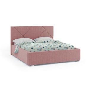 Čalouněná postel ANTIGO 160x200 cm Starorůžová KOLA