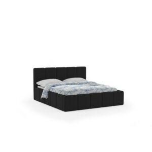 Čalouněná postel ELCANO 140x200 cm Černá KOLA