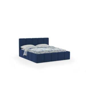 Čalouněná postel ELCANO 160x200 cm Modrá KOLA