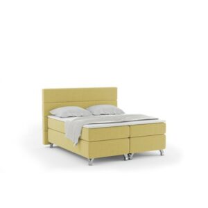 Čalouněná postel IMPERIA včetně úložného prostoru 140x200 Žlutá KOLA