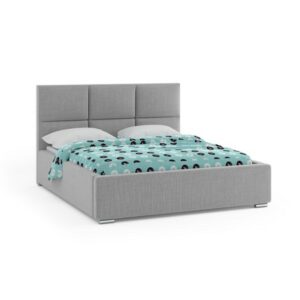 Čalouněná postel NOVATIC 140x200 cm Modrošedá KOLA
