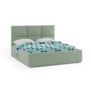 Čalouněná postel NOVATIC 140x200 cm Tmavě zelená KOLA