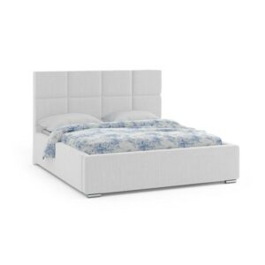 Čalouněná postel ONTARIO 140x200 cm Světle šedá KOLA