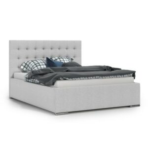Čalouněná postel PRIMO 160x200 cm Světle šedá KOLA