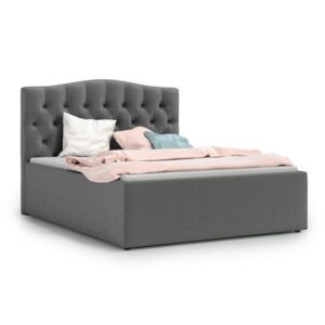 Čalouněná postel RIVA 160x200 cm Tmavě šedá KOLA