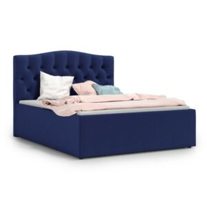 Čalouněná postel RIVA 180x200 cm Tmavě modrá KOLA