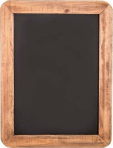 Černá břidlicová tabule v dřevěném rámu Antic Line