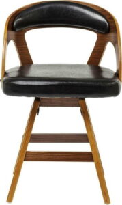 Černá jídelní židle s nožičkami z bukového dřeva Kare Design Manhattan Kare Design