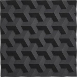 Černá silikonová podložka pod horké nádoby Zone Origami Fold Zone