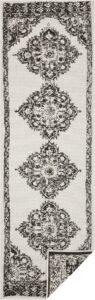 Černo-krémový venkovní koberec Bougari Cofete