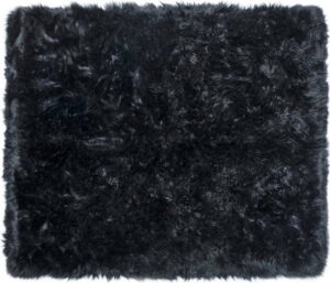 Černý koberec z ovčí kožešiny Royal Dream Zealand Sheep
