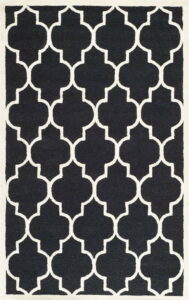 Černý vlněný koberec Safavieh Everly