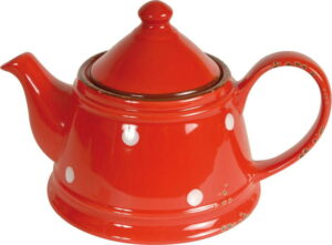 Červená keramická konvice Antic Line Tea Red