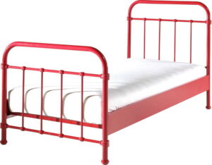 Červená kovová dětská postel Vipack New York