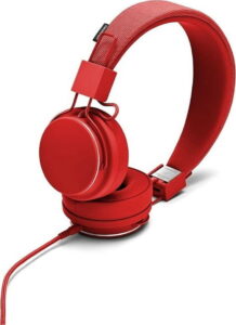Červená sluchátka s mikrofonem Urbanears PLATTAN II Tomato Urbanears