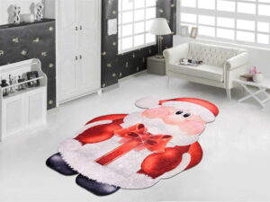 Červeno-bílý koberec Vitaus Santa