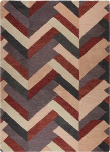 Červeno-šedý ručně tkaný koberec Flair Rugs Salon