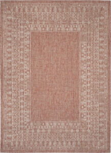 Červenobéžový koberec vhodný i na venkovní použití Safavieh Marea