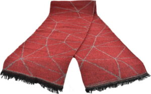 Červený dámský šál s příměsí bavlny Dolce Bonita Sky