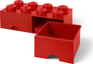 Červený úložný box se dvěma šuplíky LEGO® LEGO