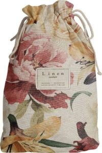 Cestovní vak s příměsí lnu Linen Couture Spring Flowers