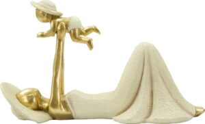 Dekorativní soška s detaily ve zlaté barvě Mauro Ferretti Baby Mauro Ferretti