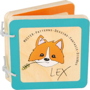 Dětská dřevěná knížka Legler Lex the Fox Legler
