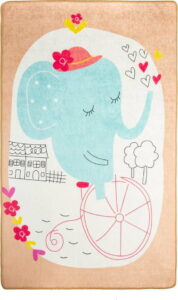 Dětský koberec Elephants Bike