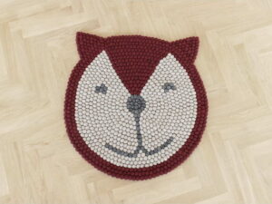 Dětský kuličkový vlněný koberec Wooldot Ball Rugs Fox