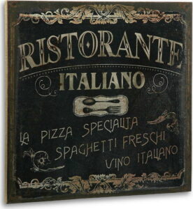 Dřevěný obraz Versa Ristorante Italiano VERSA