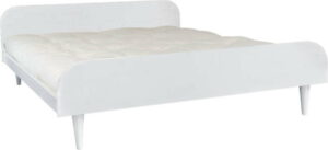 Dvoulůžková postel z borovicového dřeva s matrací Karup Design Twist Comfort Mat White/Natural