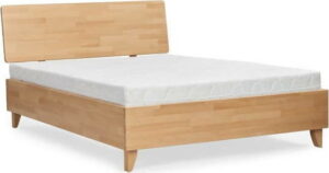 Dvoulůžková postel z masivního bukového dřeva SKANDICA Viveca