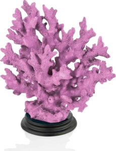 Fialová dekorativní soška korálu The Mia Coral