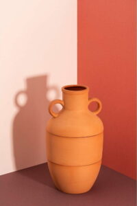Hnědá keramická váza DOIY Terracotta