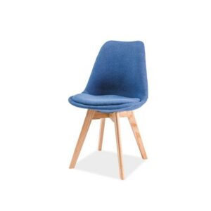 Jídelní židle DIOR buk/modrá SIGNAL meble