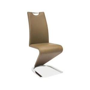 Jídelní židle H-090 latte/chrom SIGNAL meble