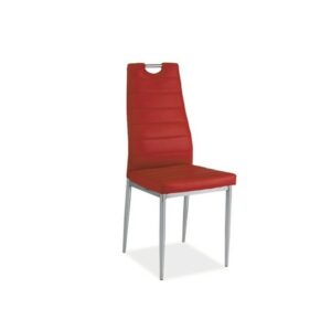 Jídelní židle H260 červená/chrom SIGNAL meble