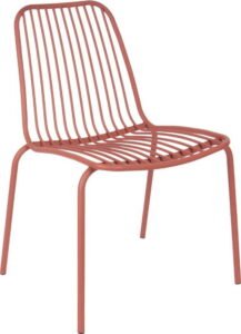 Jílově hnědá židle vhodná do exteriéru Leitmotiv Lineate Leitmotiv