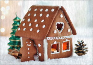 Koberec Vitaus Christmas Period Cookie House
