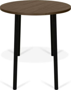 Konferenční stolek v dekoru ořechového dřeva s černými nohami TemaHome Ply
